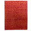 Red Modern Tibetan Wool Silk Blend Rug - 9' x 12'