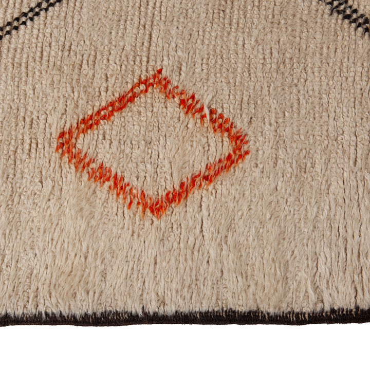 Ivory Moroccan Wool Rug - 6'2" x 16'5"