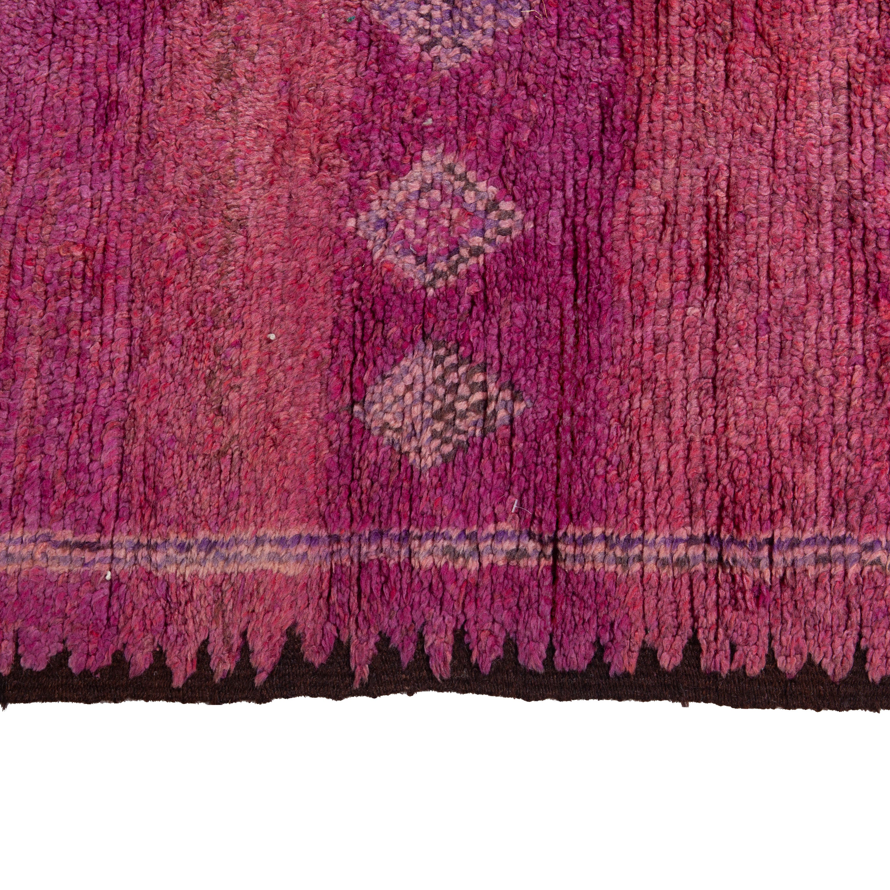 Purple Vintage Wool Rug - 4'5" x 15'2" Default Title