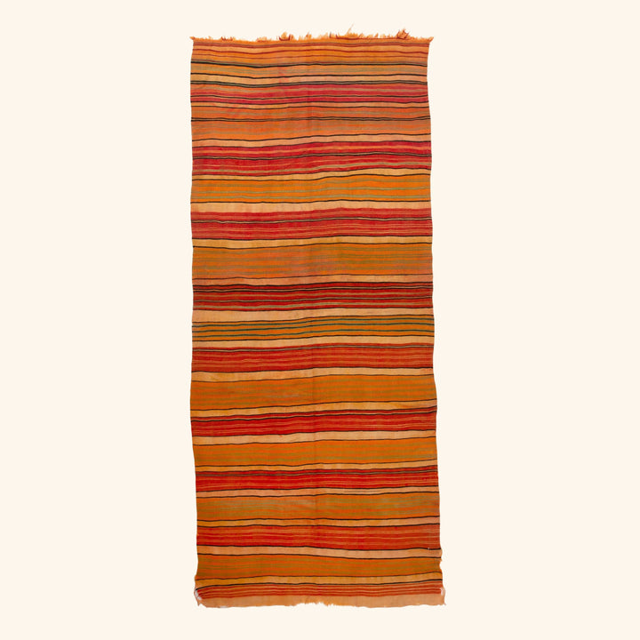 Multi Flatweave Wool Rug - 5'1" x 11'9"