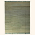 Flatweave Green Rug - 10.11 x 13.5 Default Title