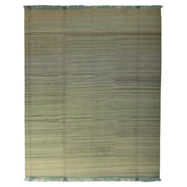 Flatweave Green Rug - 10.11 x 13.5 Default Title