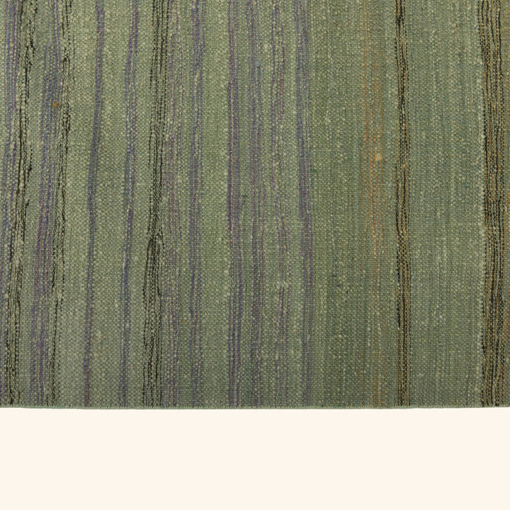 Flatweave Green Rug - 10.11 x 13.5 Default Title
