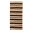 Brown Vintage Wool Rug - 4'9" x 11'1"