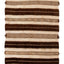 Brown Vintage Wool Rug - 4'9" x 11'1"