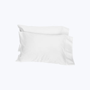 Nuvola Sateen Sheets & Pillowcases, White Pillowcase Pair / Standard - hover
