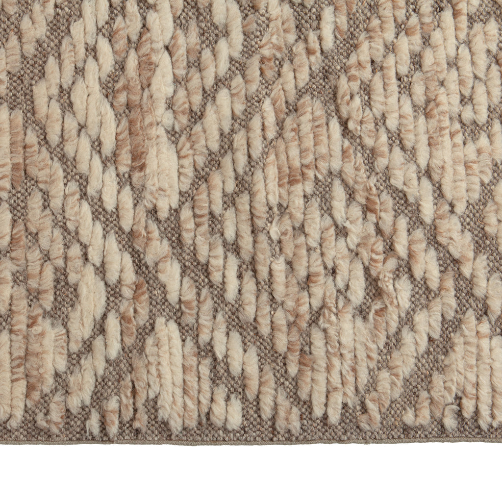 Beige Transitional Wool Rug - 5' x 18'