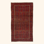 Red Vintage Baluch Wool Rug - 8'4" x 15'9"