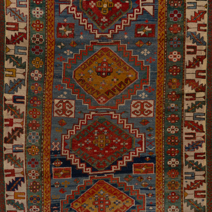 Multi Vintage Traditional Wool Rug - 4'2" x 6'6"