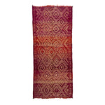 Pink Vintage Moroccan Wool Rug - 5'7" x 13'1"