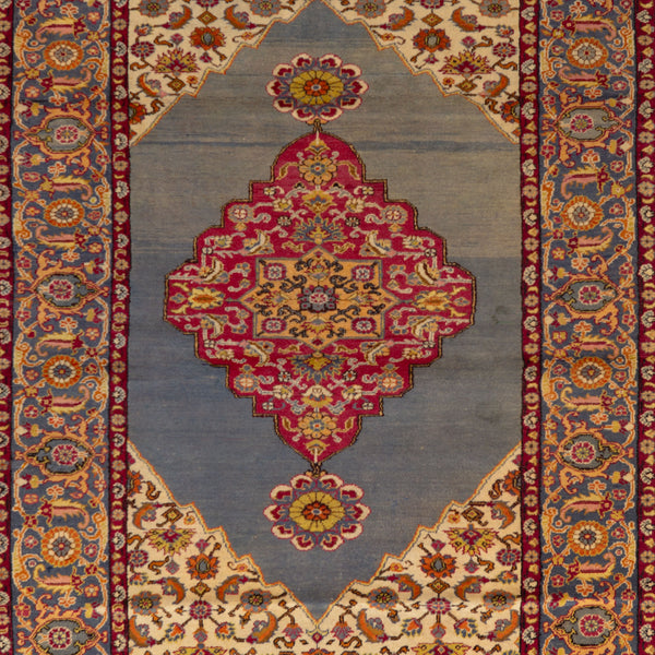 Vintage Traditional Anatolian Wool Rug - 3'11" x 5'10"