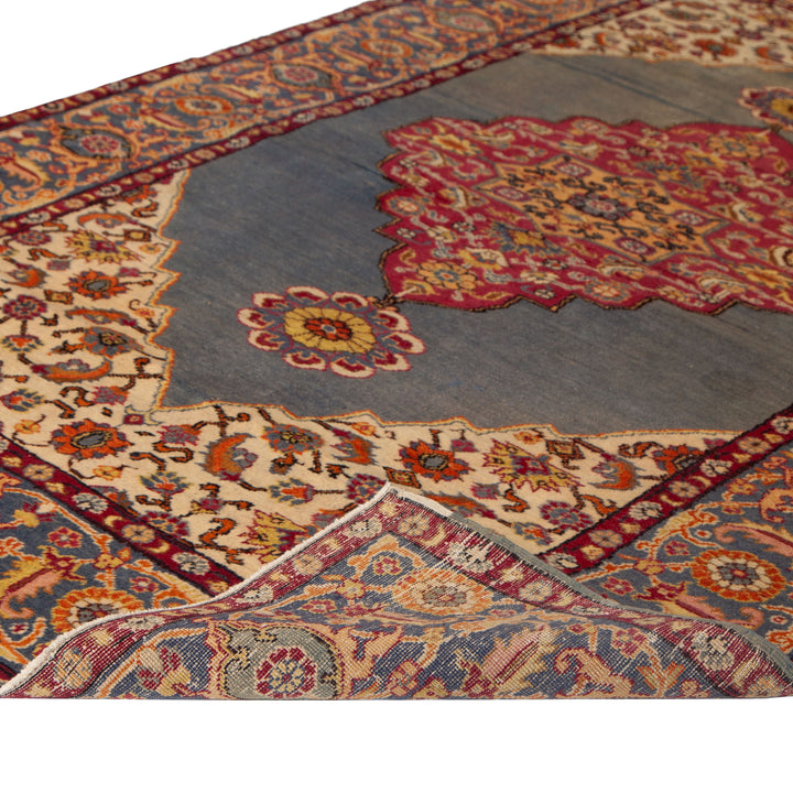 Vintage Traditional Anatolian Wool Rug - 3'11" x 5'10"