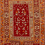 Red Vintage Traditional Wool Rug - 3'10" x 5'8"