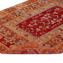 Red Vintage Traditional Wool Rug - 3'10" x 5'8"