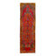 Orange Vintage Traditional Anatolian Wool Rug - 4'2" x 13'9"