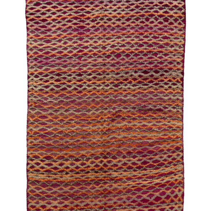 Grey Vintage Wool Rug - 6' x 13'3" Default Title