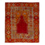 Red Vintage Traditional Wool Rug - 4'3" x 4'9"