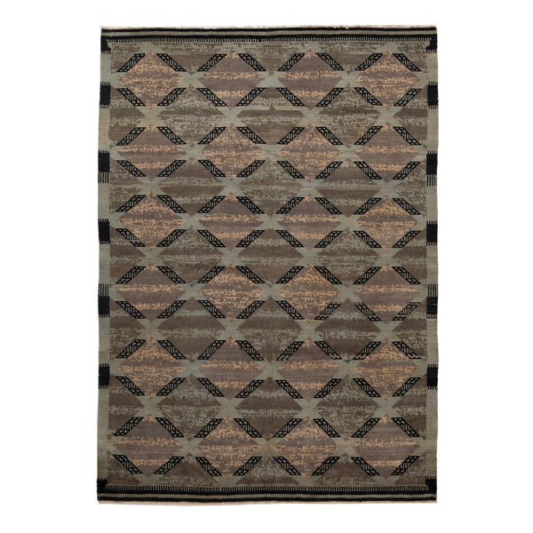 Multi Transitional Wool Rug - 6'4" x 9'4"