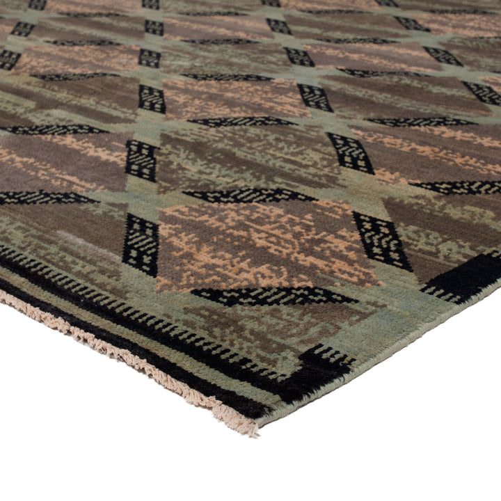 Multi Transitional Wool Rug - 6'4" x 9'4"