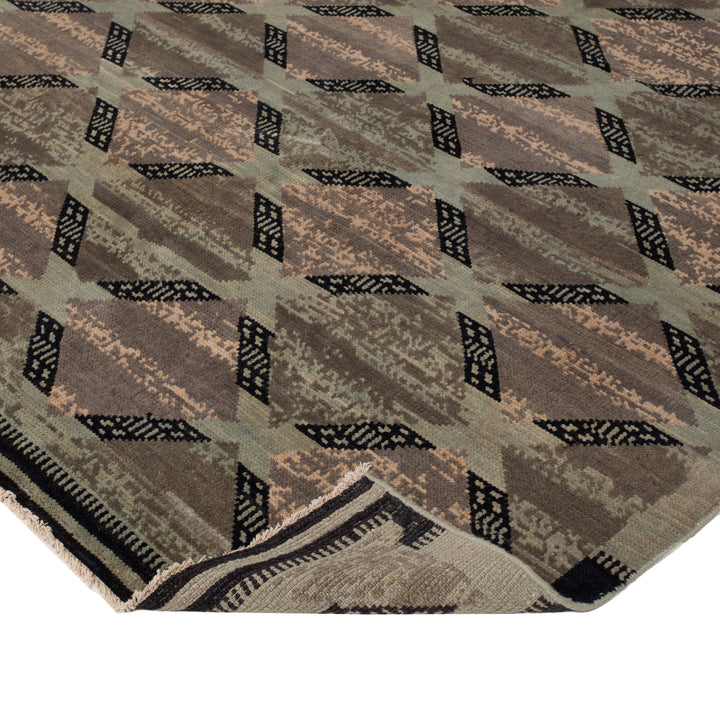 Multi Transitional Wool Rug - 6'4" x 9'4"