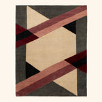 Multi Modern Wool Rug - 7'10" x 9'10"