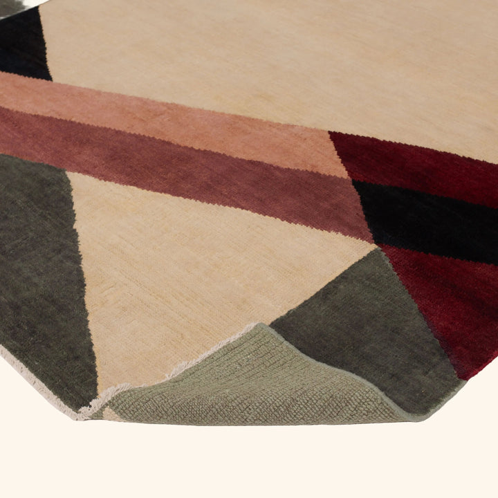 Multi Modern Wool Rug - 7'10" x 9'10"
