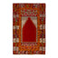 Red Vintage Traditional Wool Rug - 3'3" x 4'5"