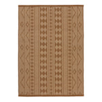 Brown Flatweave Leather Rug - 4' x 6'