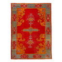 Red Vintage Traditional Anatolian Wool Rug - 12" x 16'4"