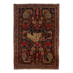 Red Traditional Wool Persian Rug - 4'8" x 6'3"
