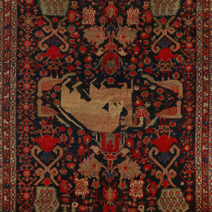 Red Traditional Wool Persian Rug - 4'8" x 6'3"