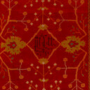 Red Traditional Wool Rug - 6'2" x 15'7"