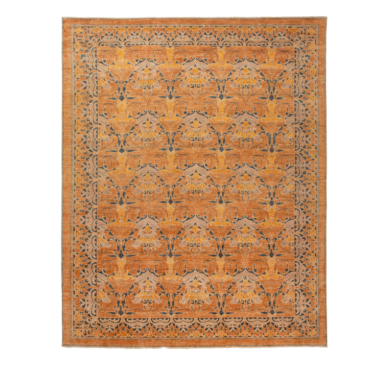Yellow Traditional Wool Rug - 12' x 15'