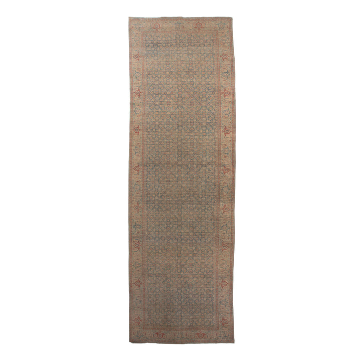 Grey Vintage Traditional Wool Runner - 6'6" x 22' Default Title