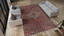 Red Antique Bidjar Wool Persian Rug - 9'2" x 14'5"