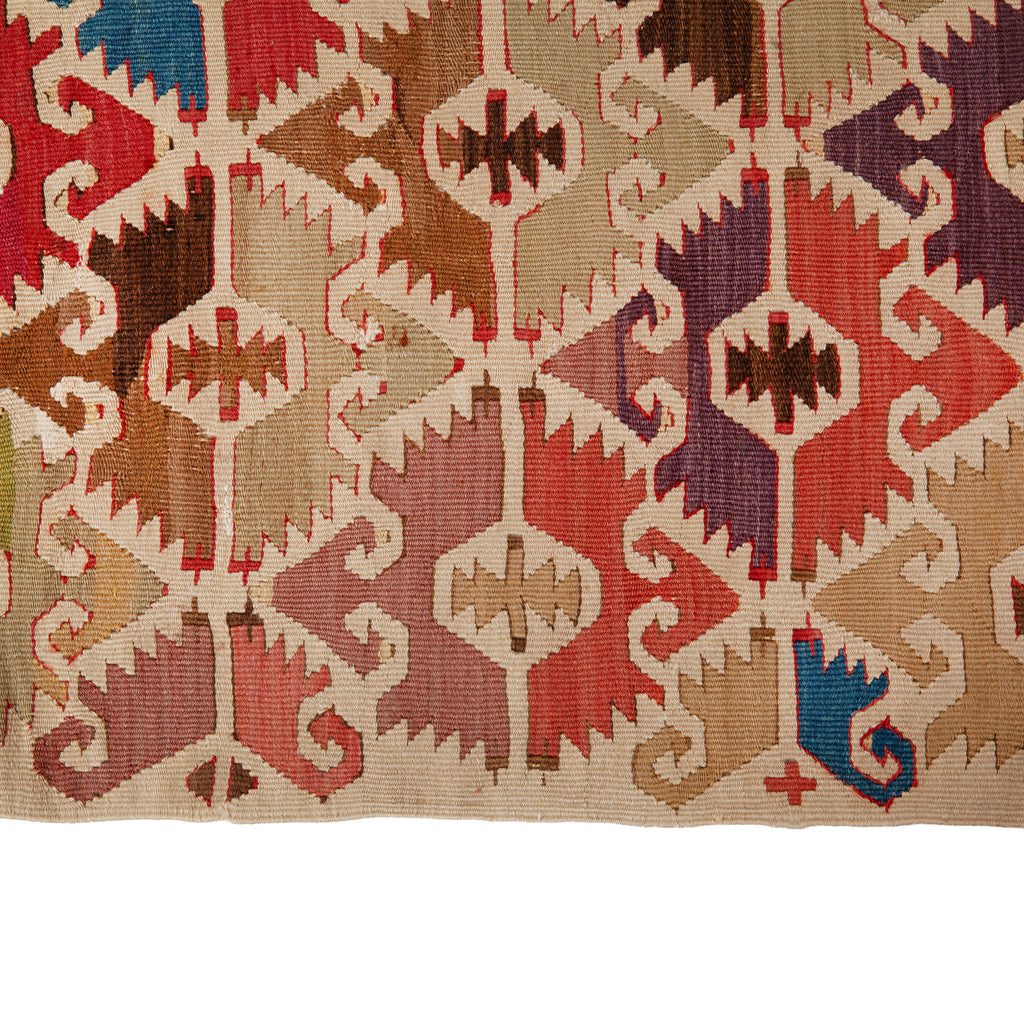 Vintage Anatolian Wool Flatweave Rug - 2'9" x 10'11"