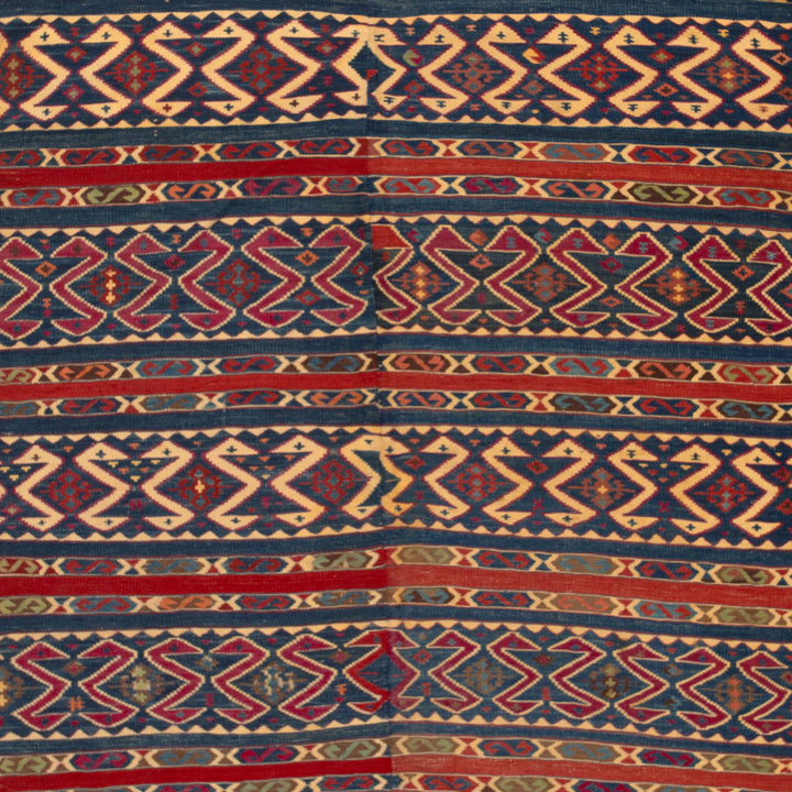 Vintage Flatweave Turkish Kilim - 4'9" x 10'10"