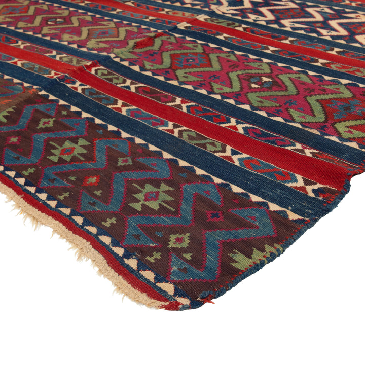 Vintage Flatweave Turkish Kilim - 4'9" x 10'10"