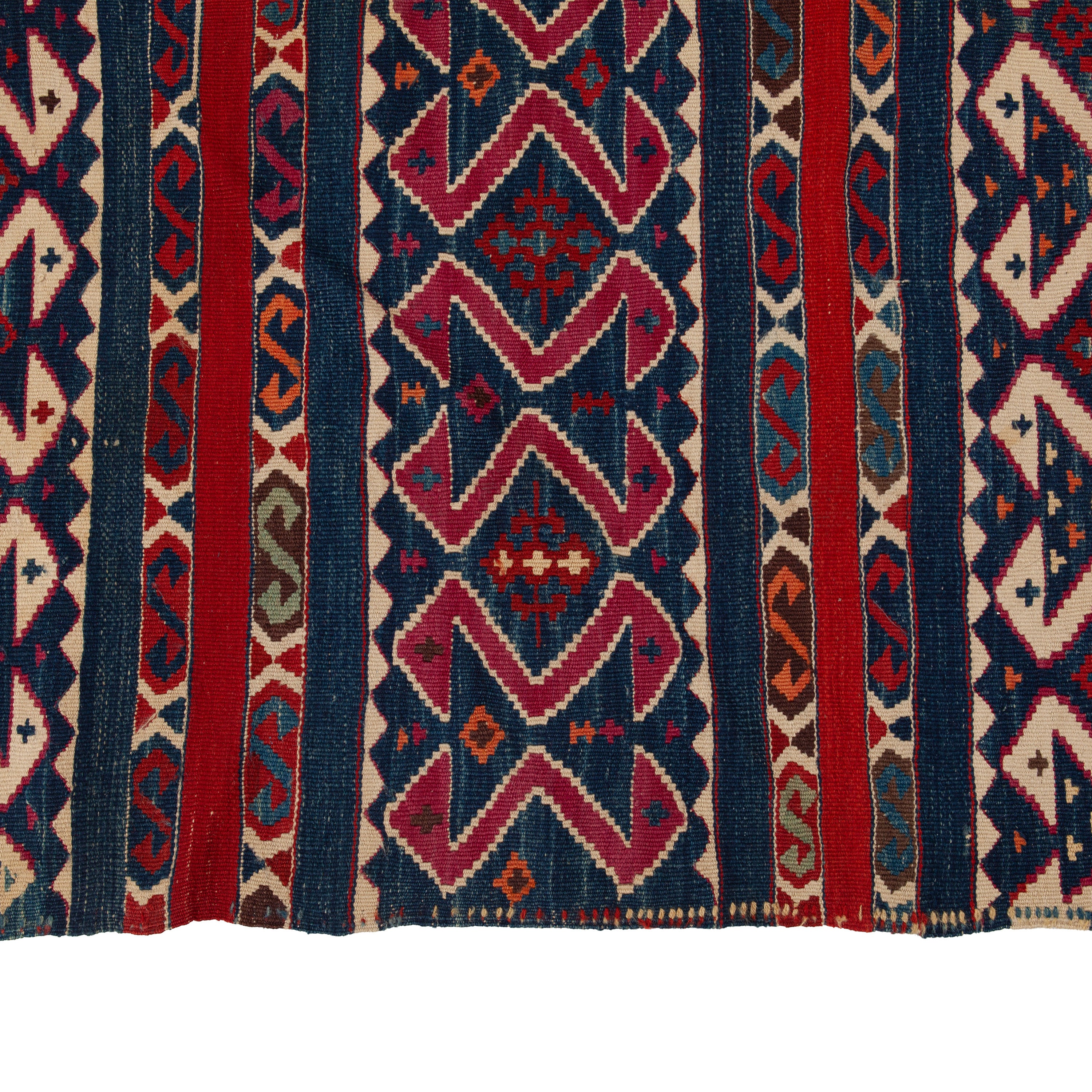 Vintage Flatweave Turkish Kilim - 4'9" x 10'10"