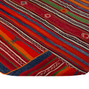 Red Vintage Flatweave Wool Kilim Runner - 5'1" x 12'3"