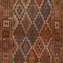 Red Vintage Flatweave Wool Turkish Kilim - 5'10" x 11'9"