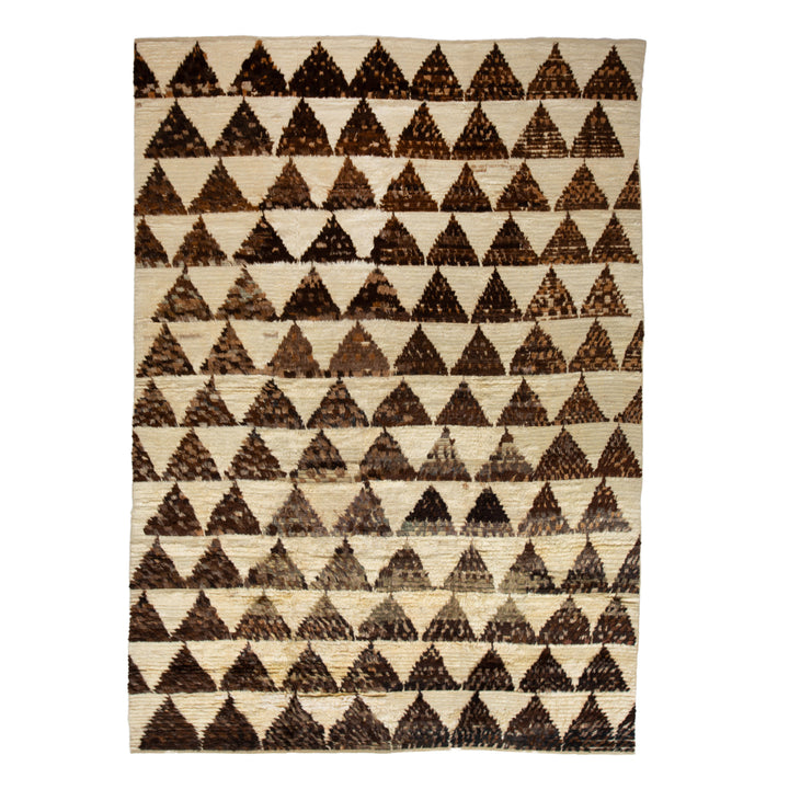 Brown Vintage Traditional Wool Kilim - 8'3" x 11'5"