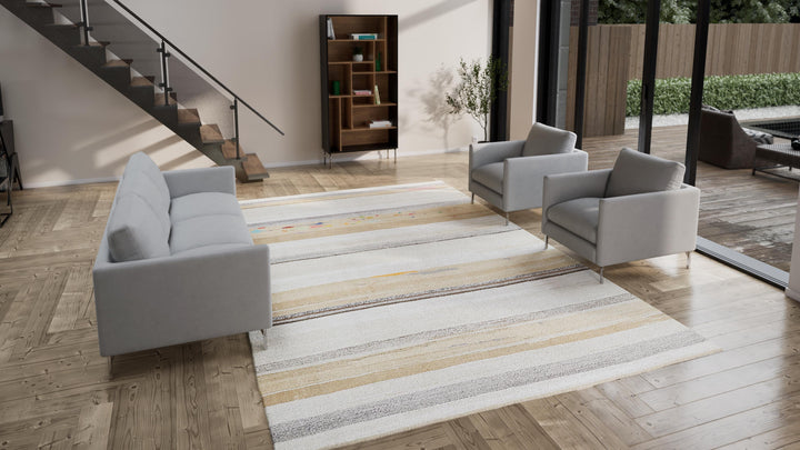 Beige Flatweave Hemp Rug - 9'11" x 14'2"