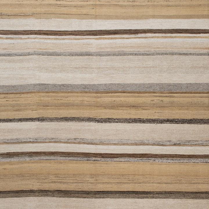 Beige Flatweave Wool Rug - 8'4" x 10'9"