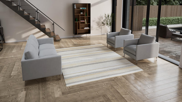 Multicolored Flatweave Hemp Rug - 8'1" x 10'1"