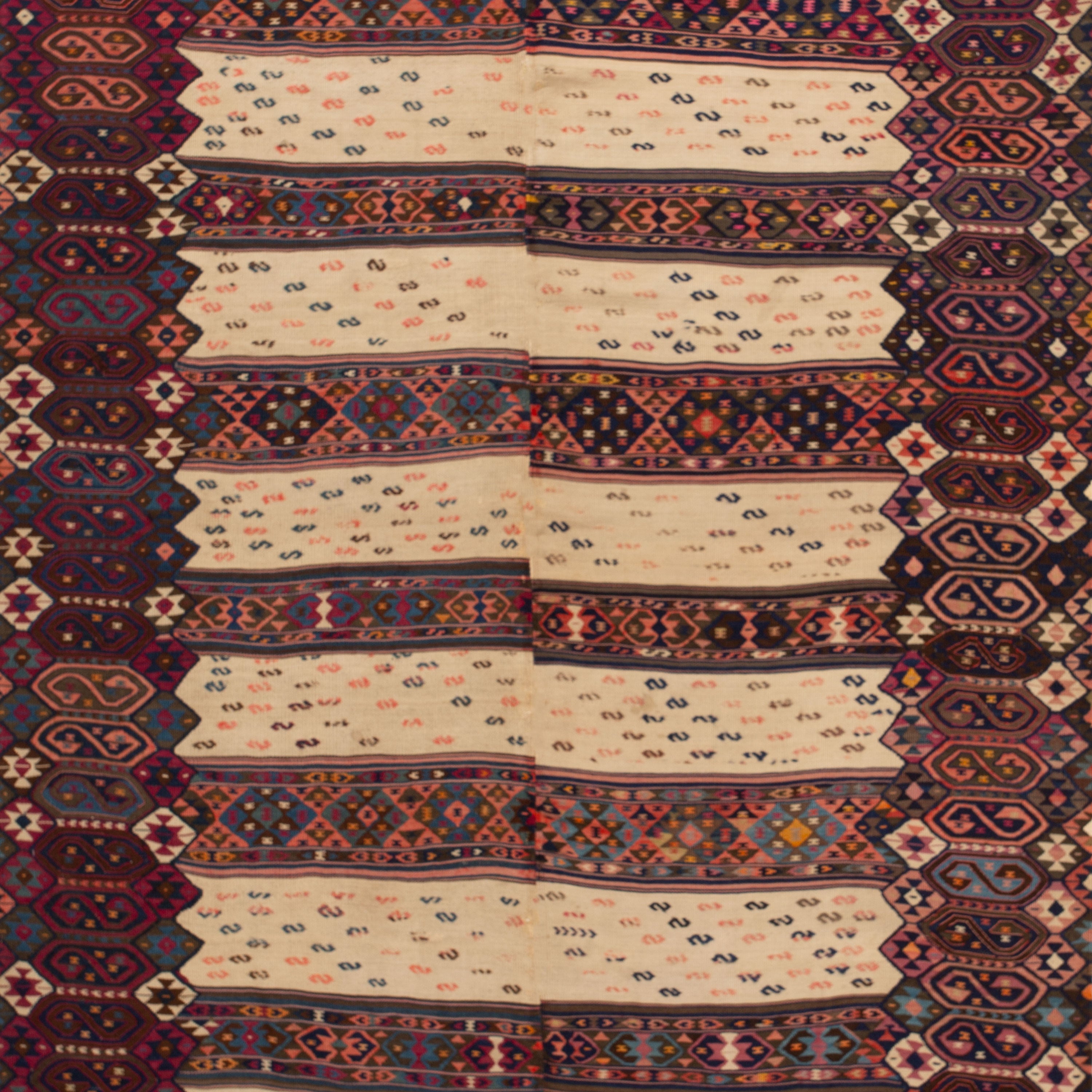Vintage Flatweave Turkish Kilim - 5' x 7'4"