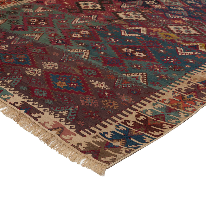 Vintage Flatweave Turkish Kilim - 5'1" x 10'8"