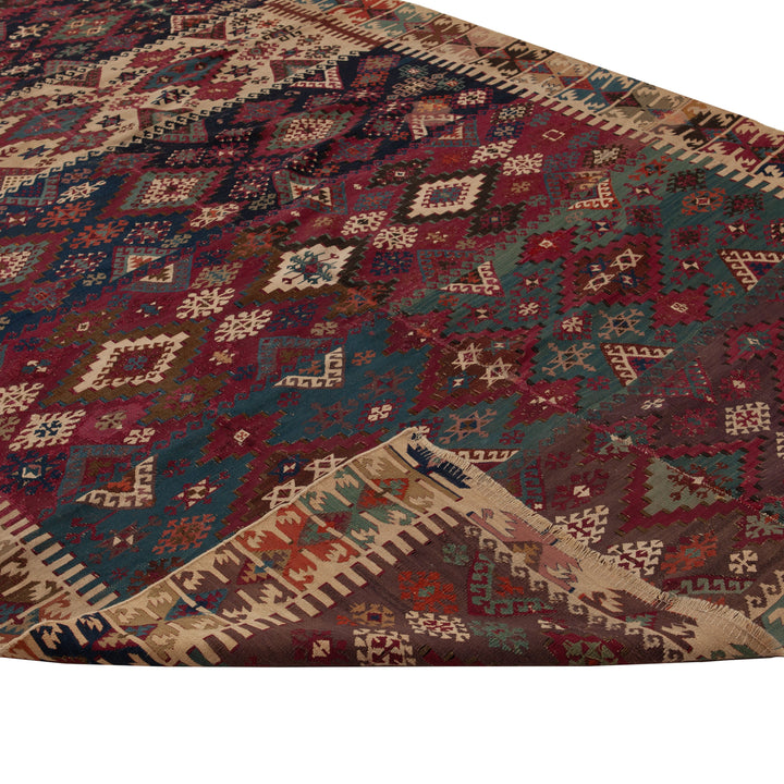 Vintage Flatweave Turkish Kilim - 5'1" x 10'8"