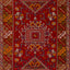 Red Vintage Traditional Wool Rug - 4' x 5'7"