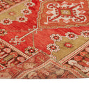 Red Vintage Traditional Wool Runner - 3'5" x 12'11"